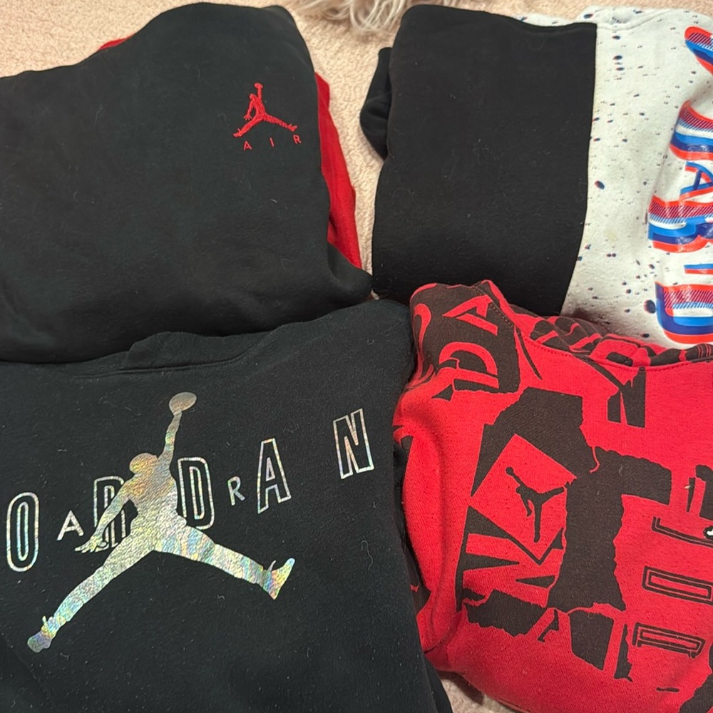 Size medium boys hoodies